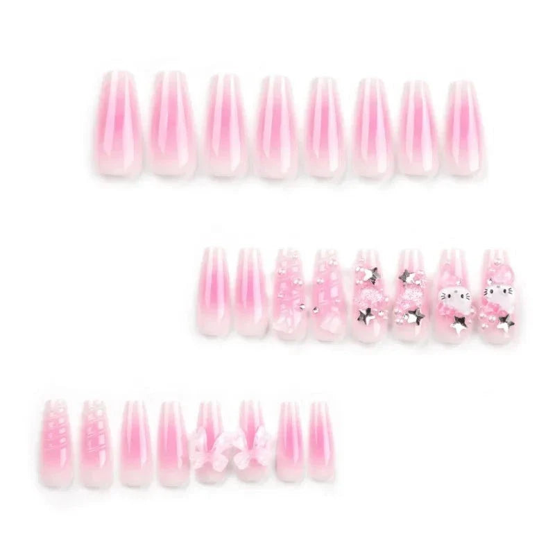 Kitty 3D Press On Nails SK448