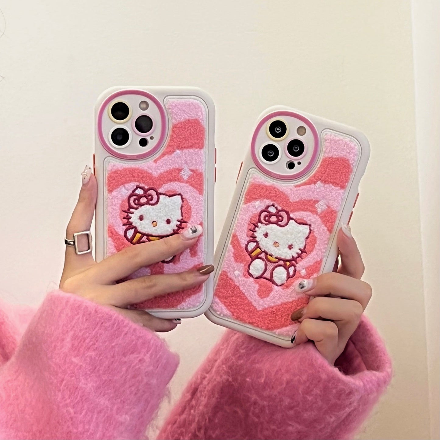 Cute Anime Embroidered iPhone Case