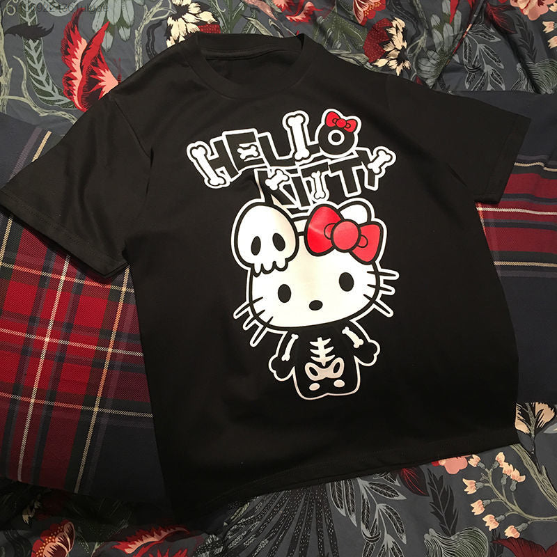 Black Kitty Halloween T-Shirt
