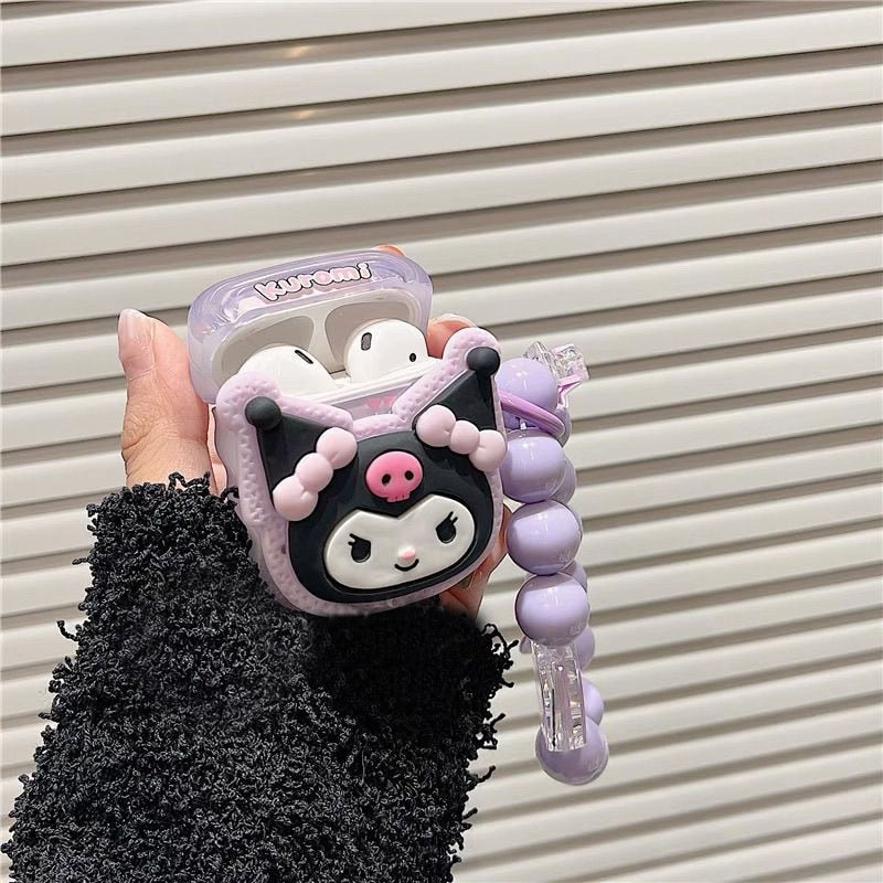 Purple Kuro Airpods Case With Chain