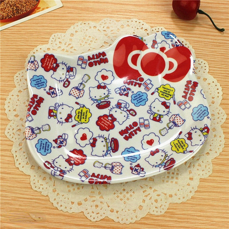 Colorful Kitty Plate