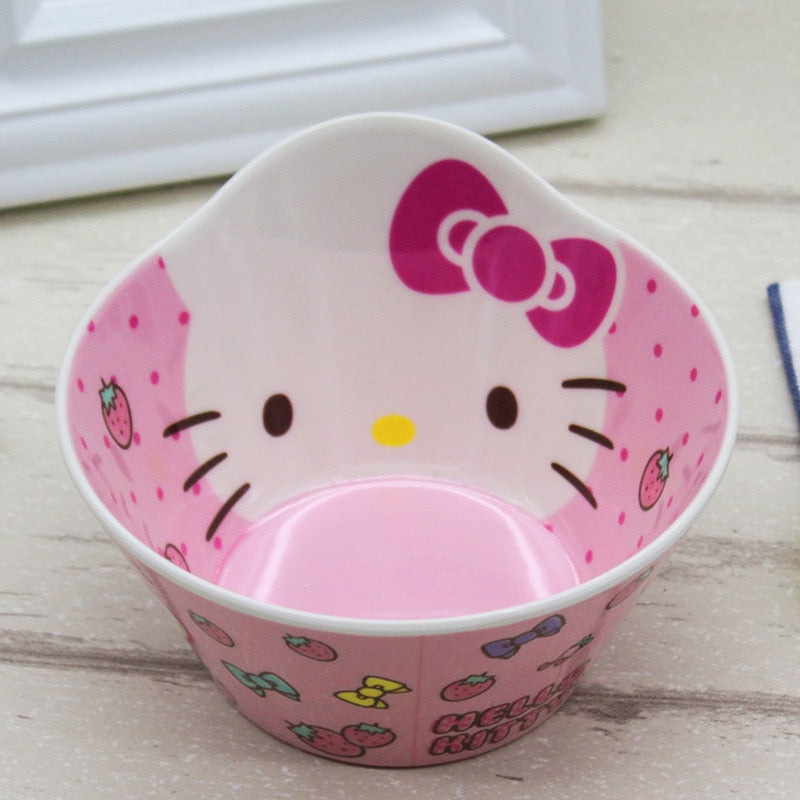 Charming Pink Kitty Tableware Set