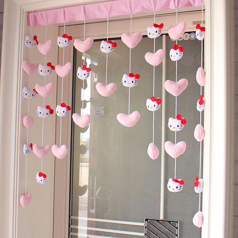 Cartoon Heart Curtain Decorations