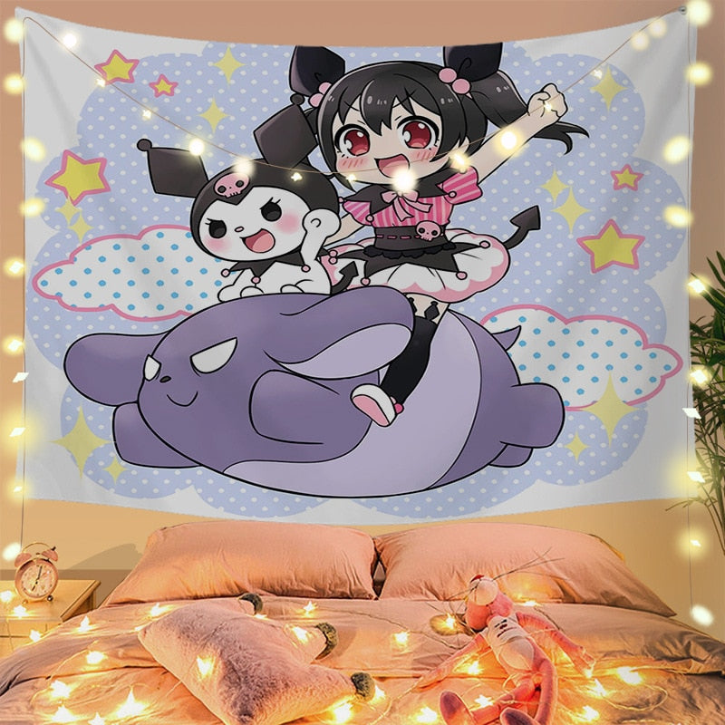 Charming Kuro Tapestry