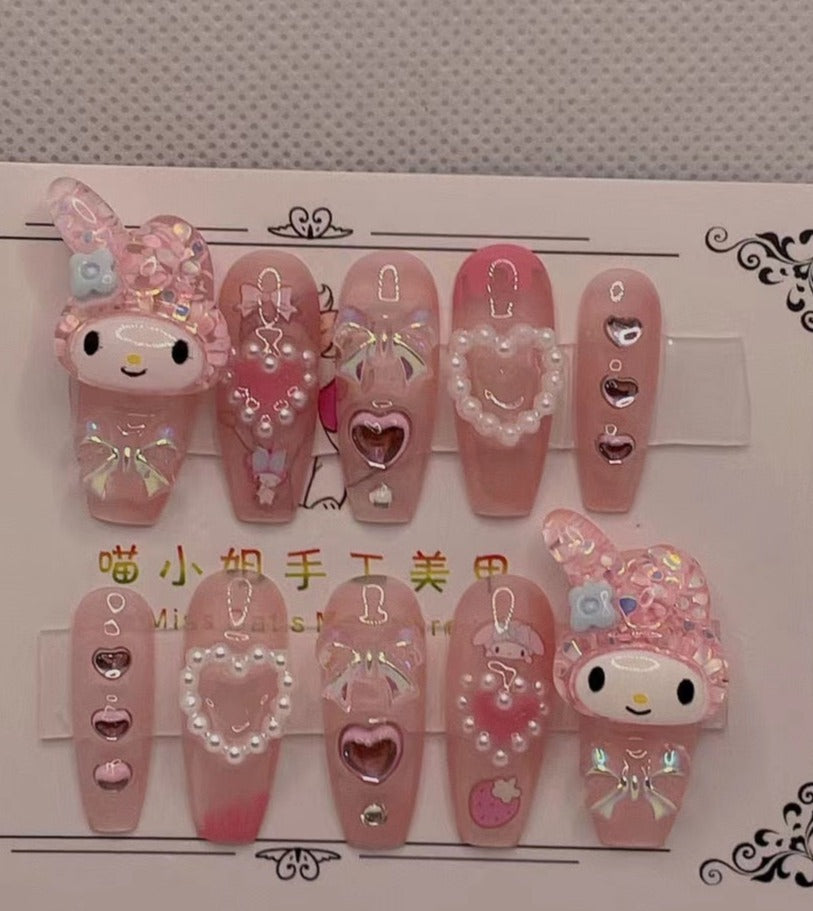 Cartoon Figure Press On Nails