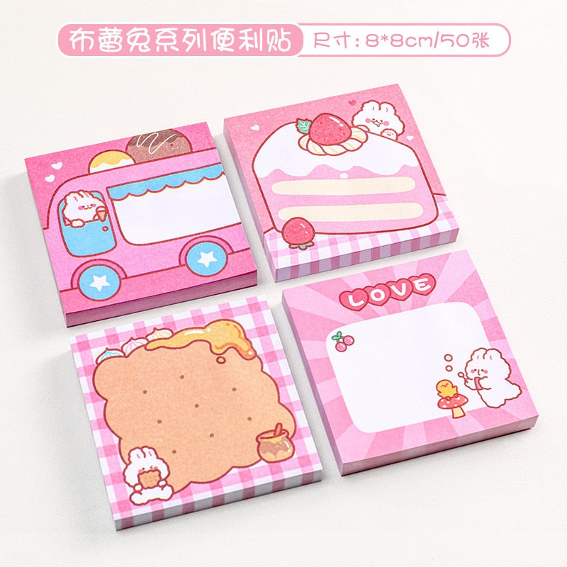 Kawaii Pink Stationery Sticky Notes