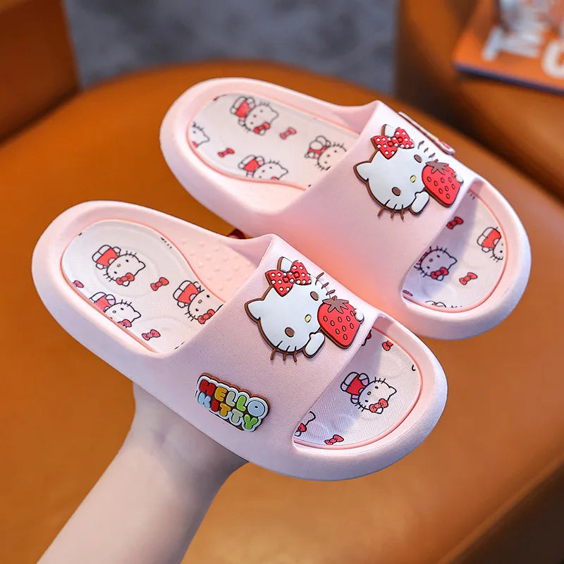 Kawaii Cartoon Kitty Slippers
