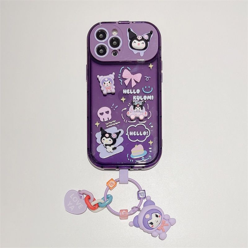 Kawaii Kuro iPhone Case With Pendant
