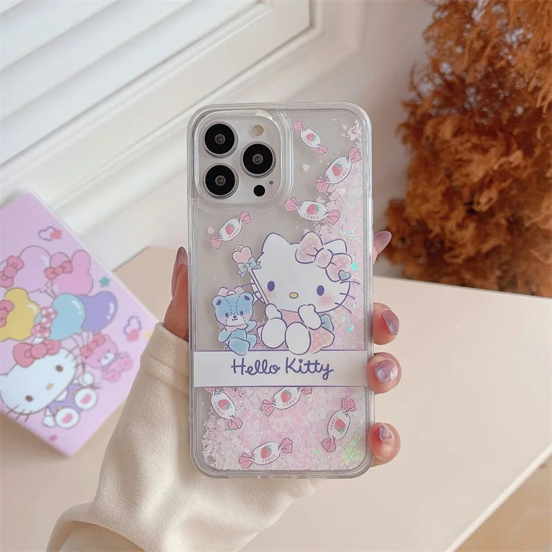 Kitty Glitter iPhone Case