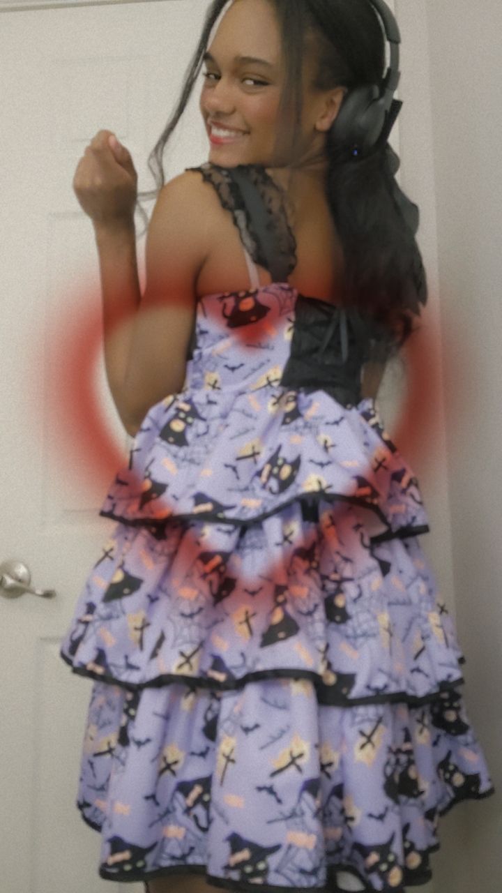 Dress Patterned Haunted Halloween