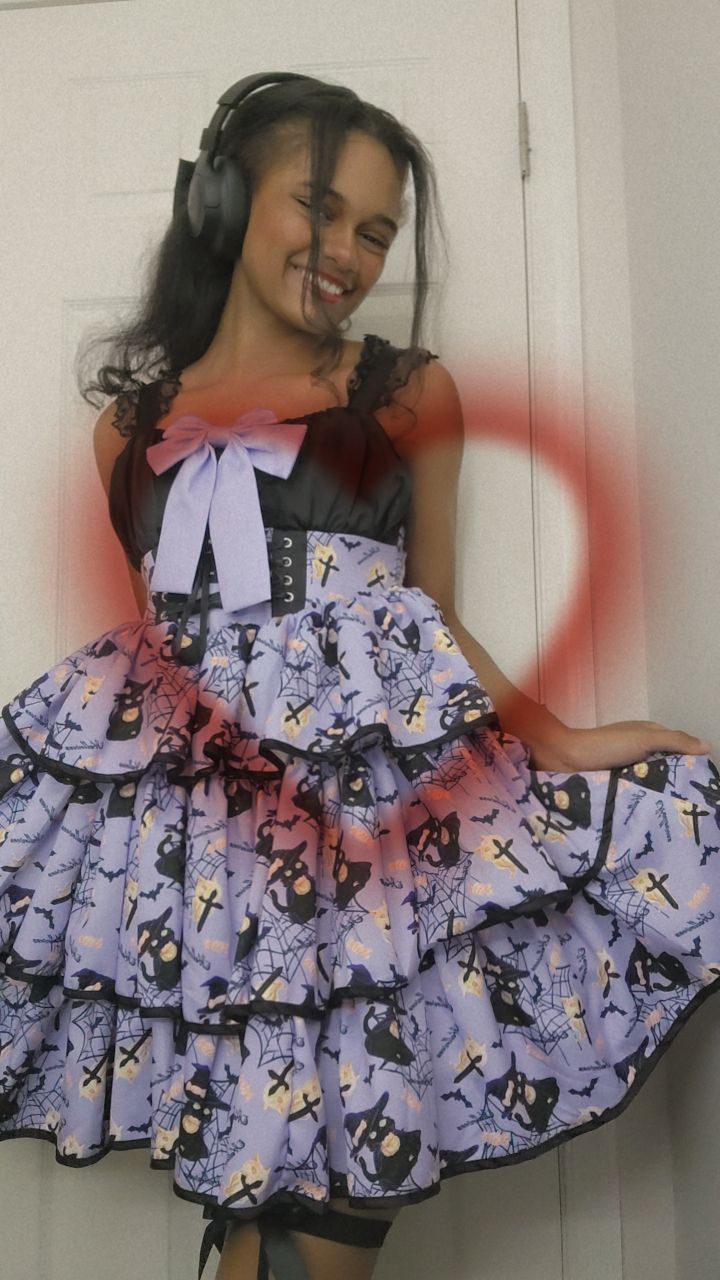 Dress Patterned Haunted Halloween