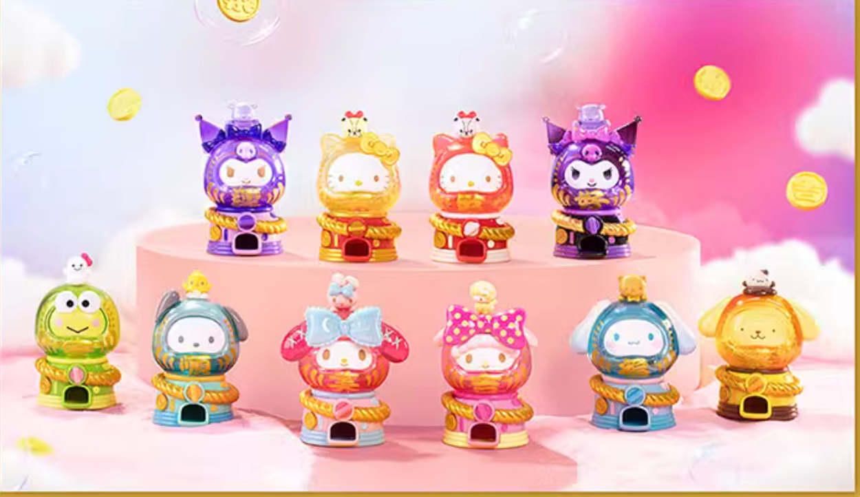 Boîte aveugle porte-bonheur pour machine Gashapon de dessin animé Damo