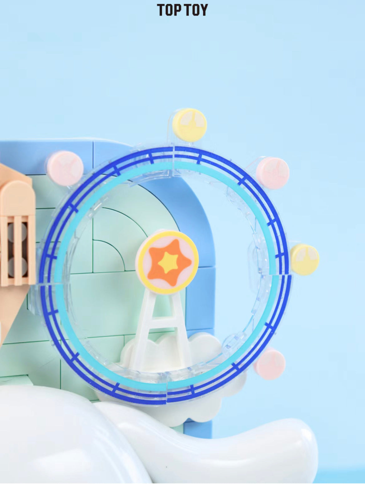 Cartoon Figure Global Travel Building Block