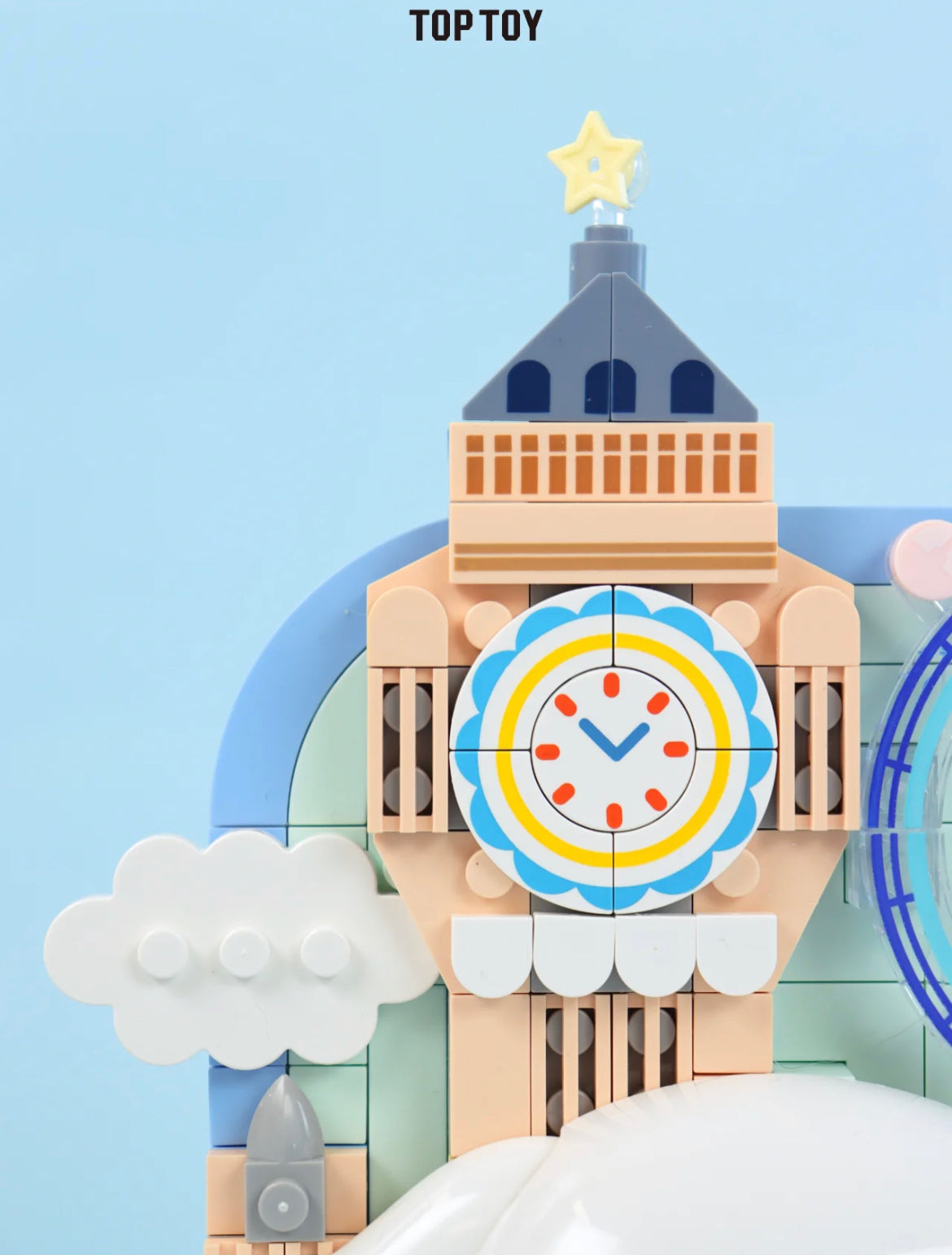 Cartoon Figure Global Travel Building Block