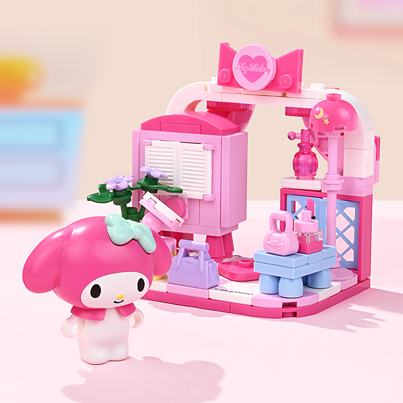 Cartoon Stay at Home Series Building Blocks