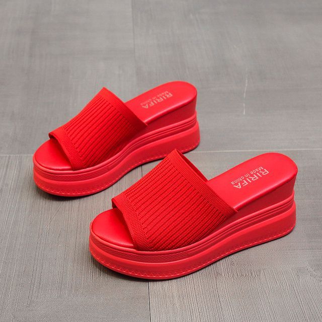 Wedge Heel Platform Sandals - Chunky