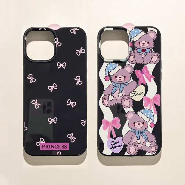 / Phone Bear Bow Case