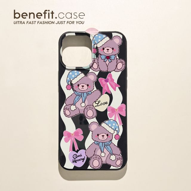 / Phone Bear Bow Case