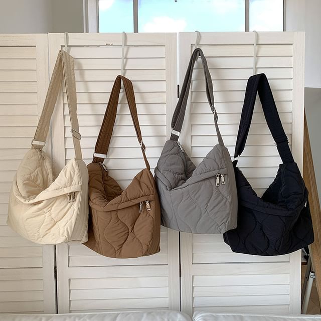 Quilted Crossbody Plain Bag