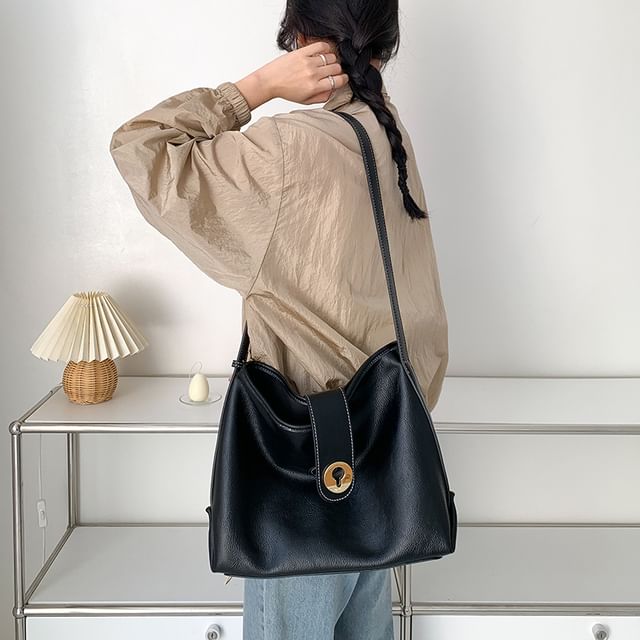 Plain Bag Tote Faux Leather