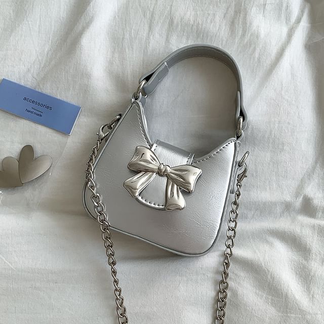Chain Bow Strap Bag Crossbody