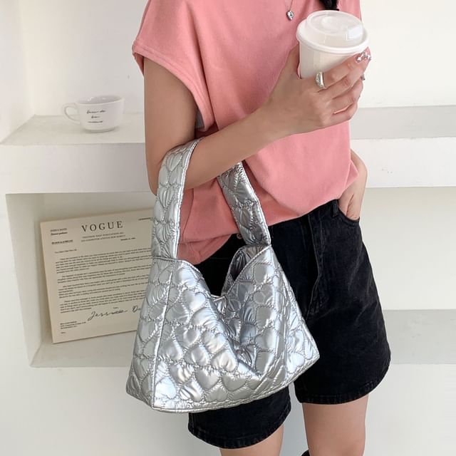 Tote Heart Quilted Bag