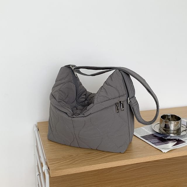 Quilted Crossbody Plain Bag