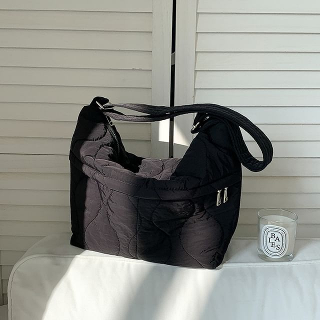 Quilted Crossbody Plain Bag
