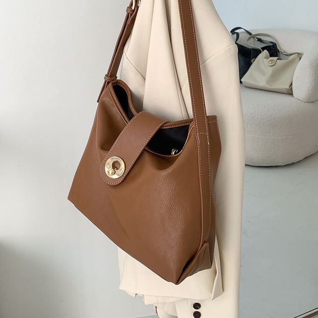 Plain Bag Tote Faux Leather