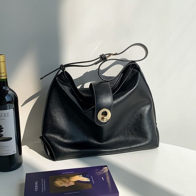 Plain Bag Tote Faux Leather