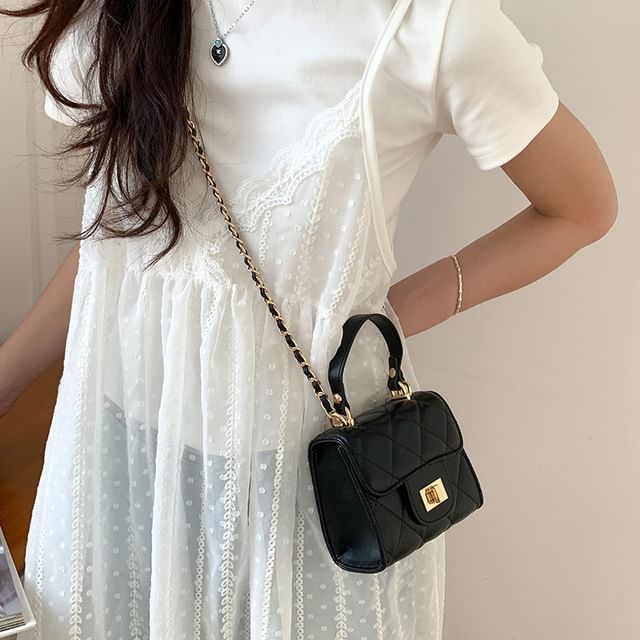 Chain Strap Bag Flap Quilted Crossbody