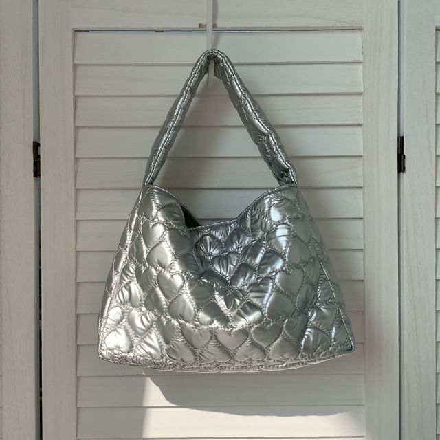 Tote Heart Quilted Bag