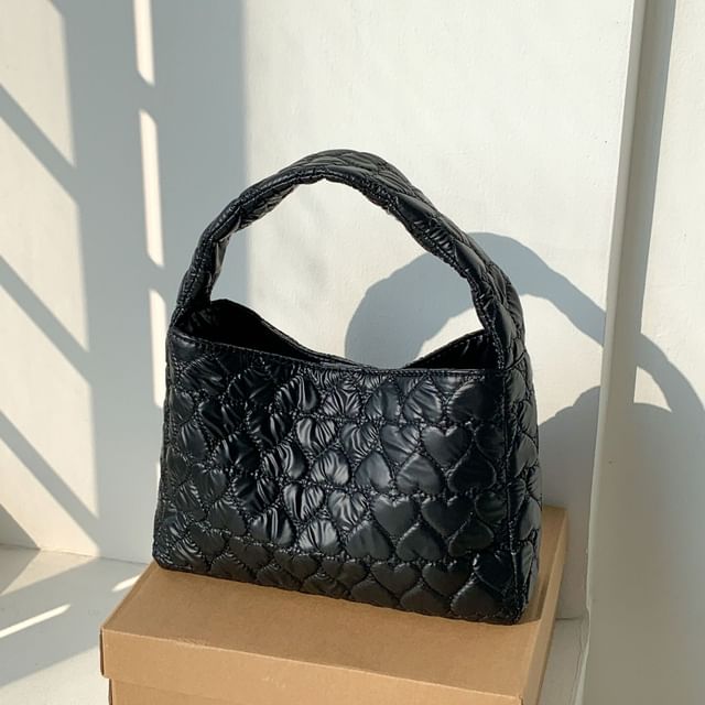 Tote Heart Quilted Bag