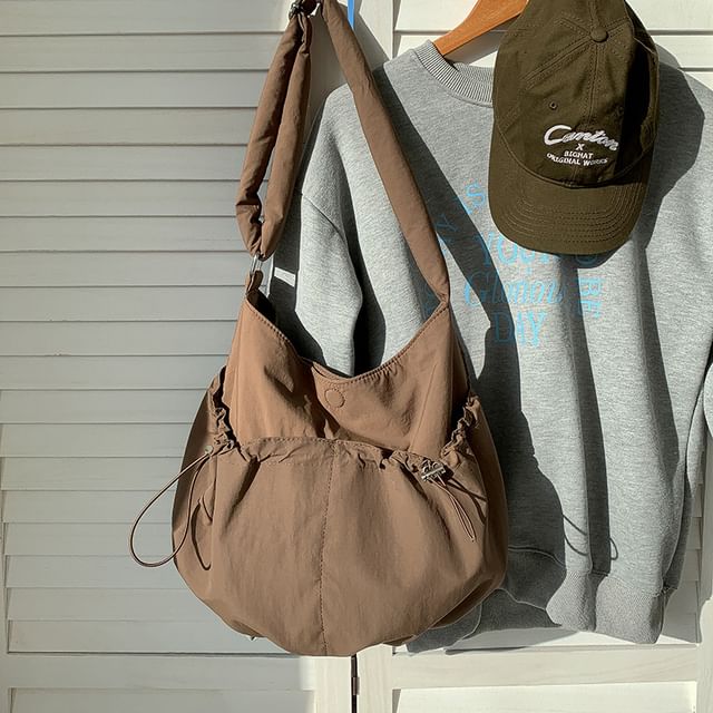 Nylon Drawstring Bag Crossbody Plain