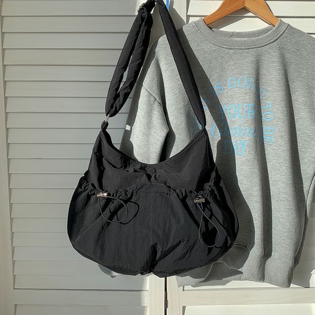 Nylon Drawstring Bag Crossbody Plain