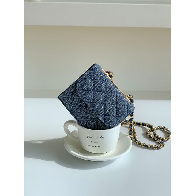 Flap Strap Chain Quilted Bag Crossbody