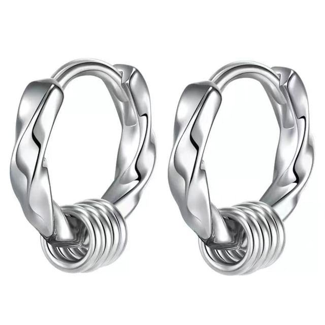 Metallic Hoop Earring