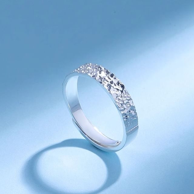 Textured Open Ring S925 Sterling Silver