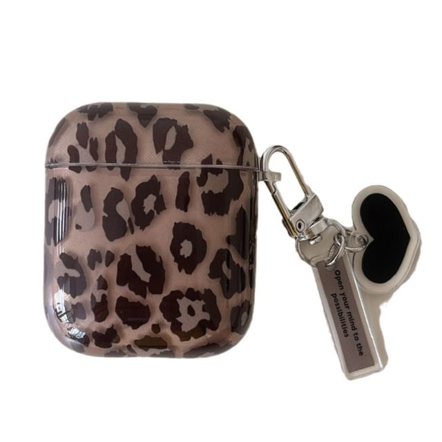 Leopard Print AirPods / Pro Earphone Case Skin / Charm / Set