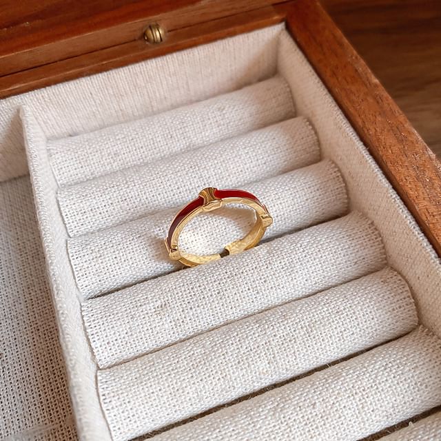/ Open Ring Rhinestone Geometry
