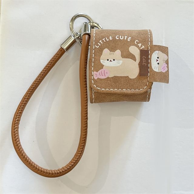 Cat AirPods / Pro Earphone Case Skin / Strap / Set