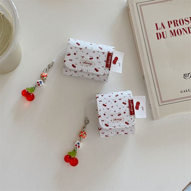 Cherry AirPods / Pro Earphone Case Skin / Charm / Set