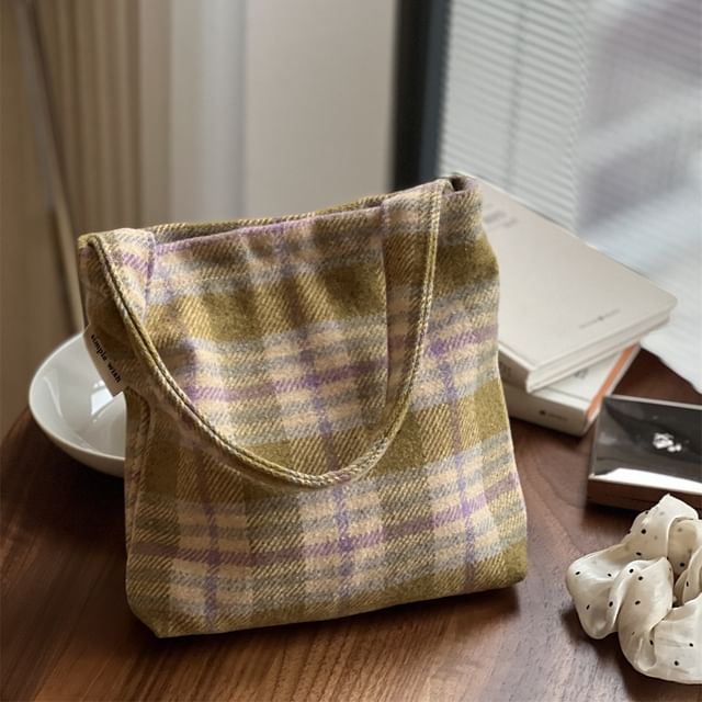 Plaid Shoulder Bag