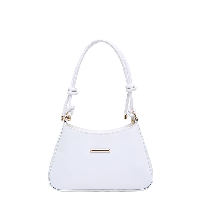 Knot Faux Leather Shoulder Bag