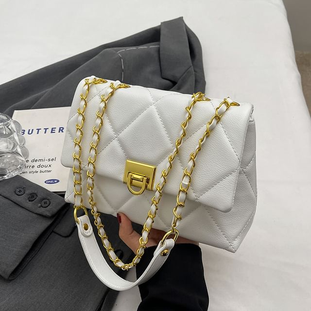 Quilted Flap Shoulder Bag