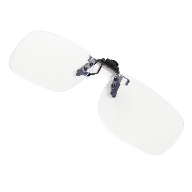 On Rimless Glasses Square Clip