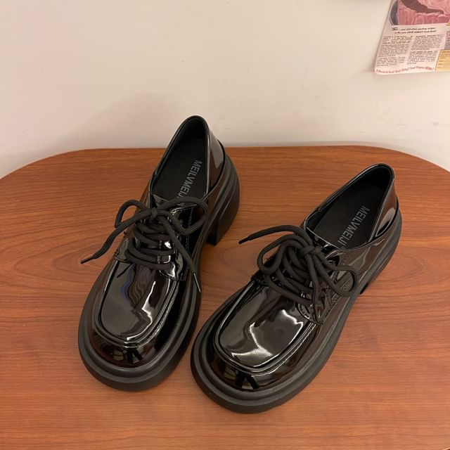 Faux Leather Brogue Lace Ups (Various Designs)