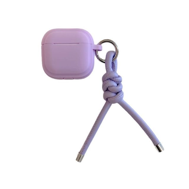 Plain Strap Skin Earphone AirPods / Faux Case Leather Pro with