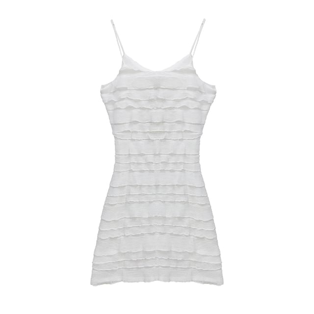 Perforated Crop Cardigan & Bodycon Mini Dress Set