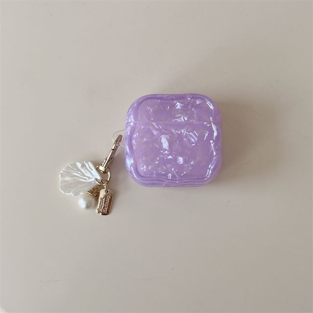 Set: Iridescent AirPods / Pro Earphone Case Skin + Shell Charm